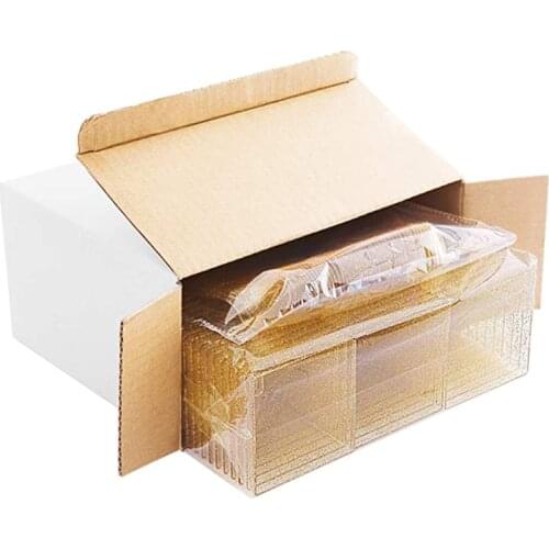 94PF 50 Pack 2oz Gold Glitter Medium Plastic Dessert Cups With 50 Spoons Square Dessert Bowls for Tasting Party Desserts