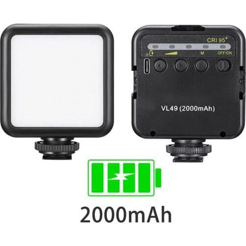 Camera Flashes Accessories 1pc 49 High-brightness LED Lamp Video Light VL49 Mini LED Phone Camera Fill Lights Built-in Battery