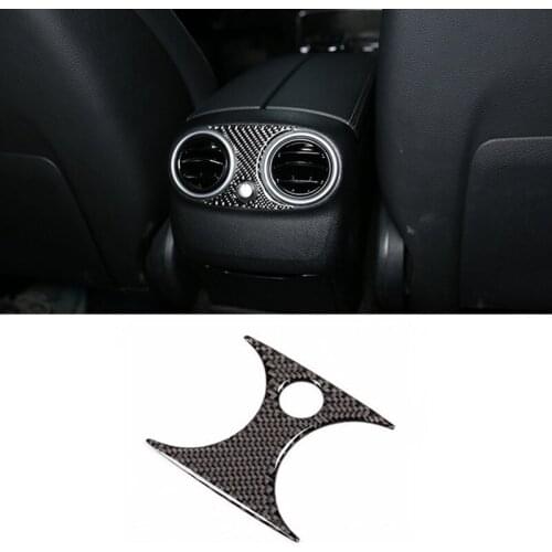 Car Rear Armrest Air Conditioning Outlet Trim Cover Vent Sticker Fit For Mercedes Benz C E GLC Class W205 W213 X253 Accessories