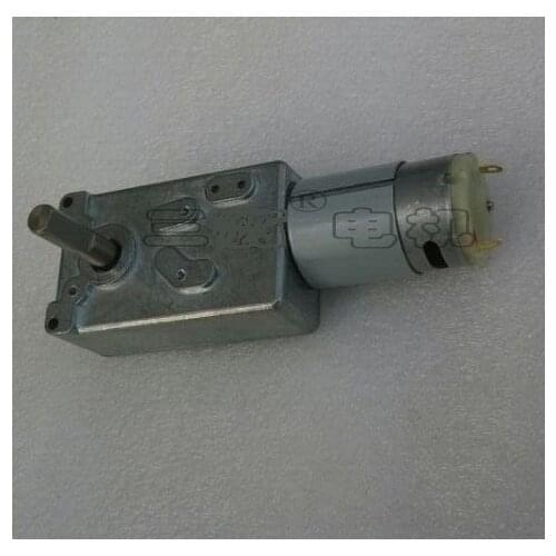 Worm gear 12V brush DC motors low speed robot model 6v 12 rpm 20 rpm 58 rpm 25 rpm 42 rpm 120 rpm 12V 2.5RPM