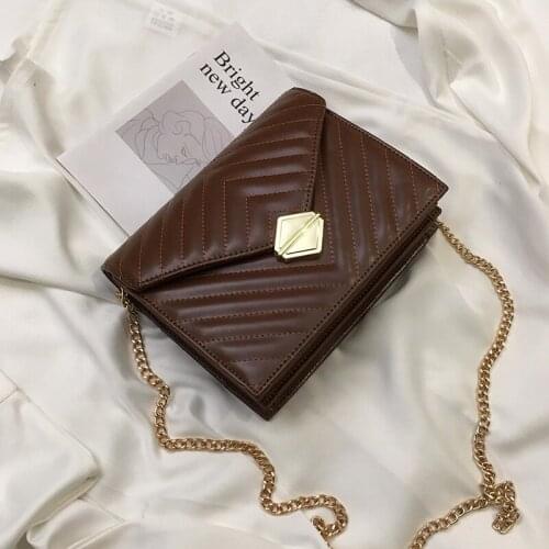 Womens Designer Luxury Handbag Lock Chain Shoulder Messenger bags Retro Fashion Large Handbag 2020 New High Quality PU Leather