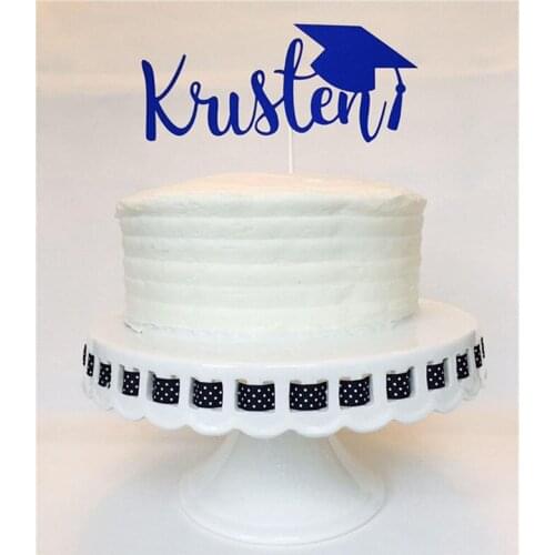 Custom Graduation Cake Topper - Personalized - Name - High School - College - Kindergarten - Class of 2020-Grad-Graduation Party