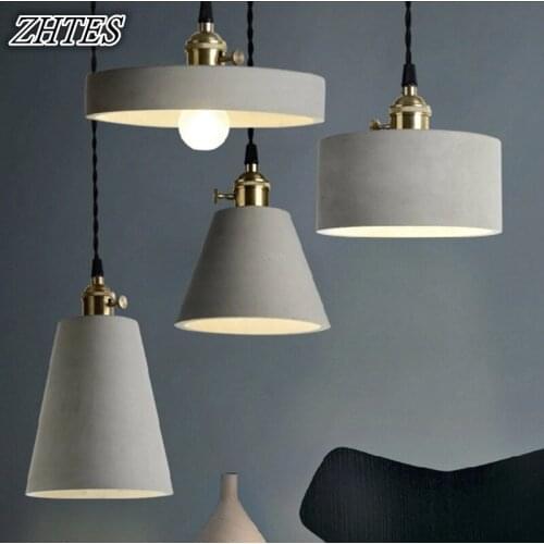 Retro Cement Chandelier Lighting Creative Restaurant Bar American Industrial Simple Personality Chandeliers
