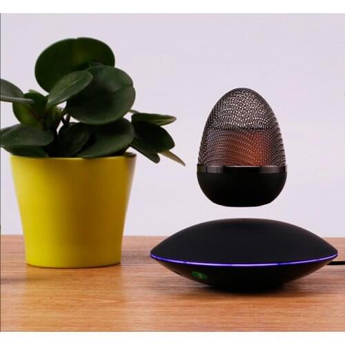 Magnetic Levitation BlueTooth Speaker 360 Degree Floating Rotation Egg Shape Speaker Birthday Christmas Gift Children Toys