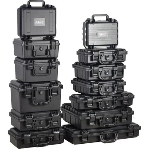 Multifunctional Portable Safety Toolbox Equipment Camera Tool Case Plastic Protective Case Impact Resistant Suitcase With Spong