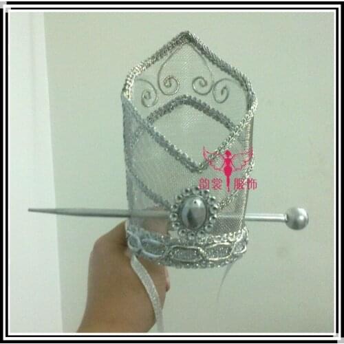 Male hat costume crown COSPLAY ancient classical costume jewelry Emperors crown headdress hairpin Metal goldern silvery color