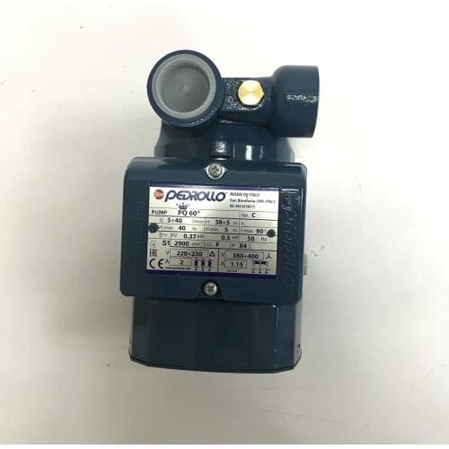 PEDROLLO PUMP PQm60 0.37KW 0.5HP Q5-40l/min 220-230V 50HZ PUMP PQ60 380-400V water pumps MADE IN ITALY