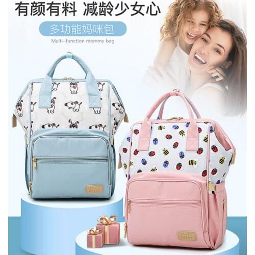 2020 NEW Fashion Diaper Bag Mommy Backpack Pure Color Mommy Travel Backpacks Large Nylon Maternity Baby Care Nursing Diaper Bags