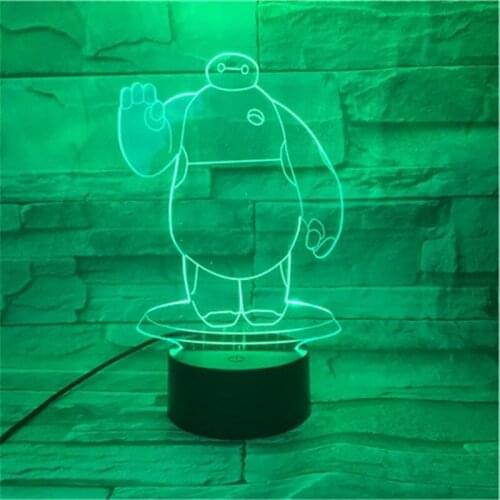 New Panda Lamp LED 3D Visual Led Night Lights for Kids Touch USB Table Lampara as Besides Lampe Baby Sleeping Night Light 460
