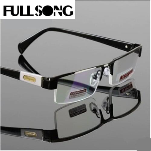 FULLSONG Titanium Alloy Antirrflective coated with box Senator oculos gafas de lectura business reading glasses