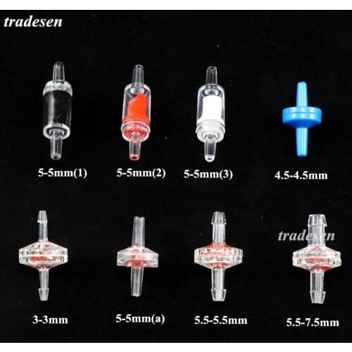 2Pcs Plastic Aquarium Garden One Way Valve Air Pump Soft Hose Pipe Non Return Valve Ozone Resistance Check Valve