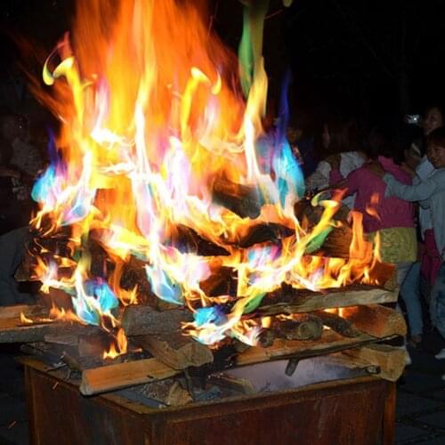 Multi-types Magic Fire Colorful Flames Powder Mystic Rainbow Flames Fire Color Changing Burning Flames For Camping Outdoor Tools