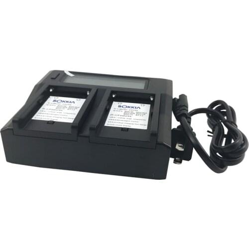 NEW w/LCD sokkia battery Dual Charger for SOKKIA BDC46 BDC46A BDC46B BDC58 BDC70 BT-L2 batteries charger dock EU / US PLUG
