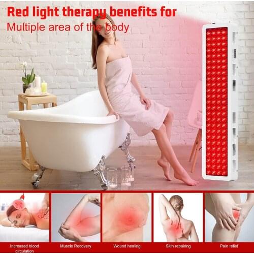 1000W Red Light Therapy Device, 660＆850nm Near Infrared Therapy with Timer Low EMF Output. for Anti-Aging, Pain Relief, Beauty