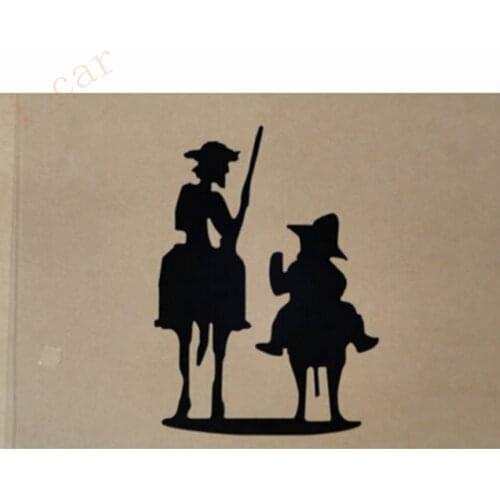 STICKER VINYL Famous novel Don Quixote Cervantes character sketch CAR STICKER