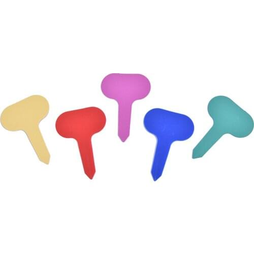 100Pcs Plastic T-type Garden Tags Ornaments Plant Flower Label Nursery Thick Tag Markers For Plants Garden Decoration