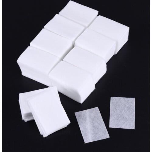 1000Pcs Acrylic UV Glue Tips Cotton Nail Manicure Polish Cleaner to clean The Lint of Wet Wipes Nail Accessorie Tool Ongles