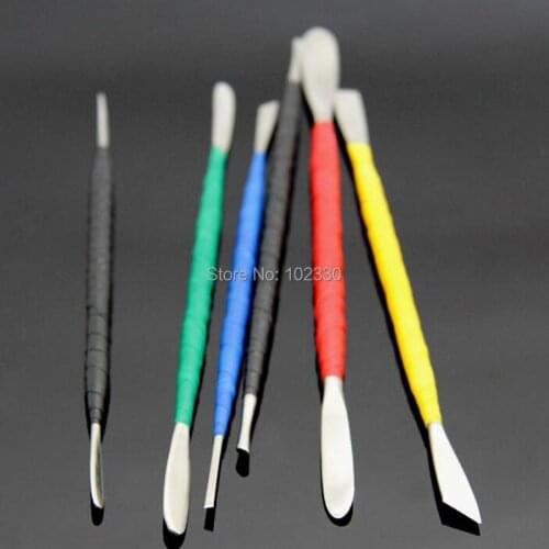 50Sets 6pcs/set Cay Tools Pottery Sculpture Handmade Art DIY Fimo Clay Tool Stainless Steel Double Heads Home Handicraft Tools