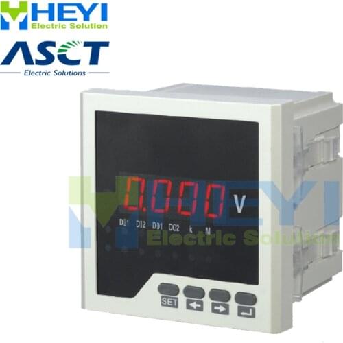 72*72 80*80 96*96 120*120mm LED Single phase digital meter HY-AV voltage meter Class 0.5 Ac/Dc