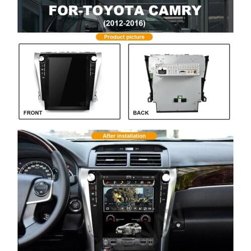 Android Vertical screen Car GPS Navigation Stereo for-Toyota Camry 2012-2016 Car GPS Multimedia Player Stereo