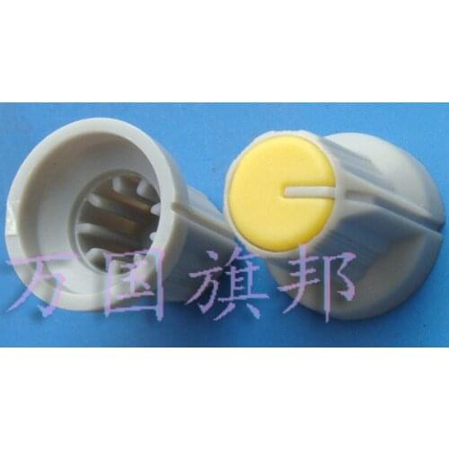 Free Delivery.Environmentally friendly plastic potentiometer knob 16 mm in diameter and 15 mm in diam