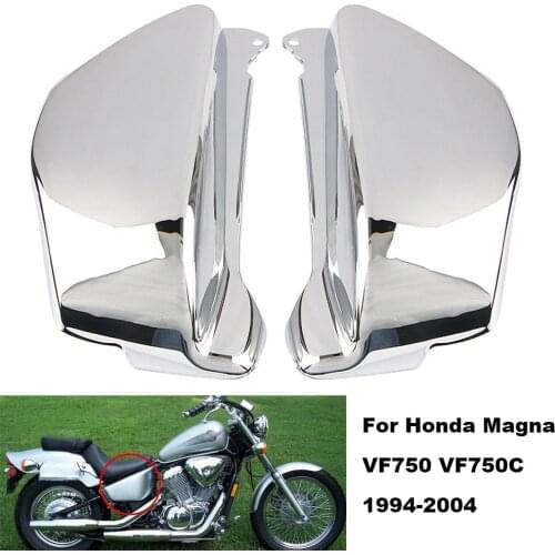 For Honda Magna VF750 VF750C 1994-2004 2003 2002 2001 1999 1998 Motorcycle Battery Side Cover Fairing Chrome