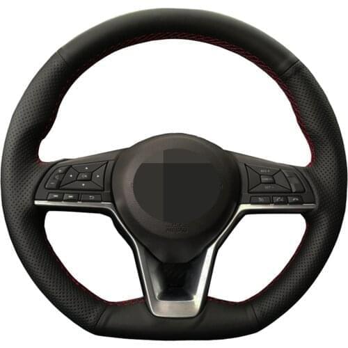Car Steering Wheel Cover DIY Artificial Leather For Nissan X-Trail Qashqai March Serena Micra Kicks 2017-2019 Altima Teana 2019