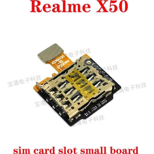 For Realme X50 card socket cable card slot SIM card socket card slot card core cable
