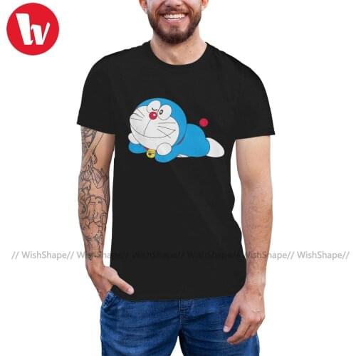 Doraemon T Shirt Doremon Cartoon Cute T-Shirt Funny Cotton Tee Shirt Men Classic Short Sleeve Print XXX Tshirt