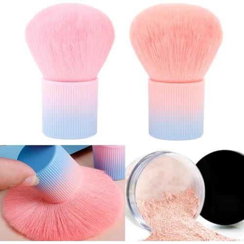 Gradient Color Pink Powde Brush Mushroom Head Makeup Brush Foundation Blush New