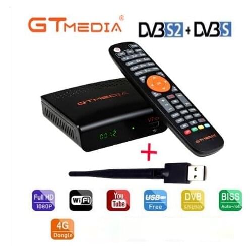 GTmedia V7 S2X DVB-S S2S2X VCM ACM multi-stream T2M1 Upgrade from Freesat V7S HD GTMEDIA V7S HD Satellite Receiver vs v8x v8 uhd