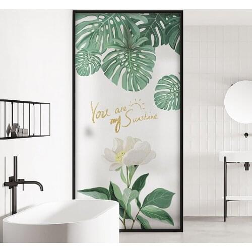 Summer shading glass stickers window film translucent opaque toilet bathroom door privacy window paper