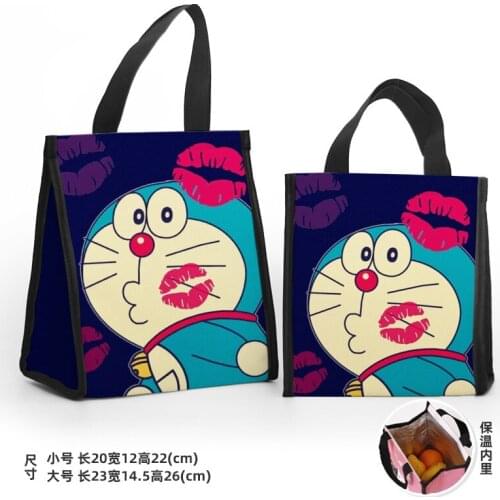 LISM Doraemon Fashion Customized Lunch Bags Cartoon Warm Storage bag Portable Women Girls Unisex