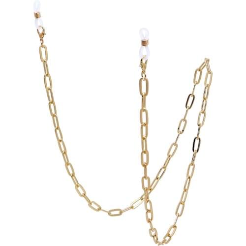 Metal Paperclip Glasses Chain for Women Men Face Mask Lanyard Reading Eyeglasses Cord Holder Sunglasses Rope Neck Strap Jewelry