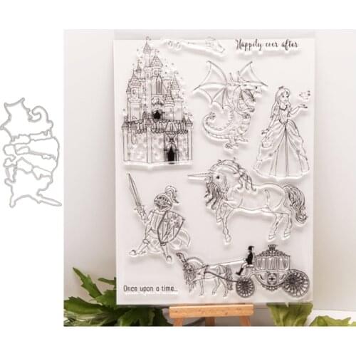 Stamps and dies Fairy tale series set 2020 clear stamp Scrapbooking & Stamping DIY album rubber metal cutting dies gift card