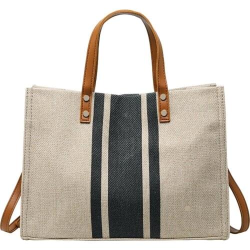 New Arrival Fashion Spring Summer Female Shoulder Bag Ladies Largre Capacity Canvas Handbags