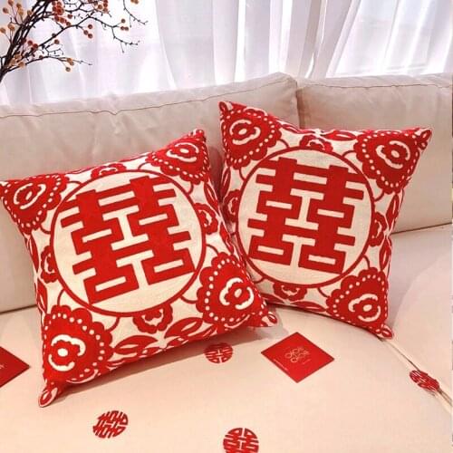 Chinese style style embroidery character pillow fluffy pillow chair cushion hrow pillow lumbar pillow pillows for living room