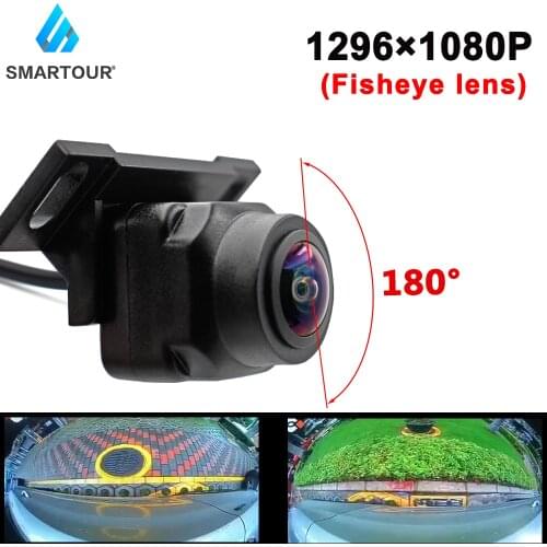 Smartour HD 180 Degree CCD Fisheye Lens Car Reverse Backup Rear View Camera Auto Front View Side CCTV Vehicle Parking Camera