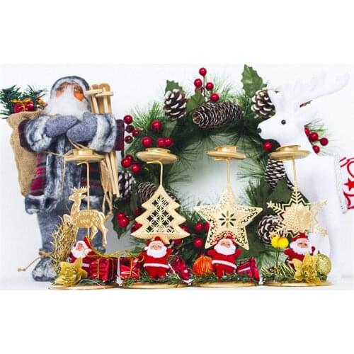 Christmas Tree Decorations Star Candlestick Merry Christmas Decorations for Home Christmas Ornaments Navidad Natal New Year 2022