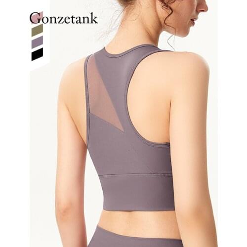 Womens Sports Bra Sexy Mesh Beautiful Back Sports Underwear Fitness Running Outside Yoga Wear Vest Type Shockproof Gathered Bra