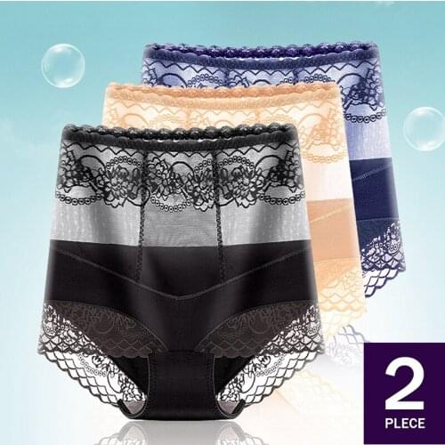 Seamless Sexy Cotton High Waist Panties Women Laces Underpants Shapewear Butt Lifting Underwear Lady Tummy Control