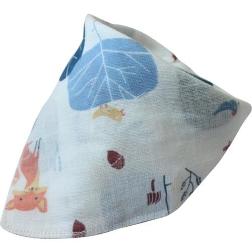 2020 Baby Bibs High Quality Double Layers Cotton Cartoon Character Animal Pattern Bibs Towels