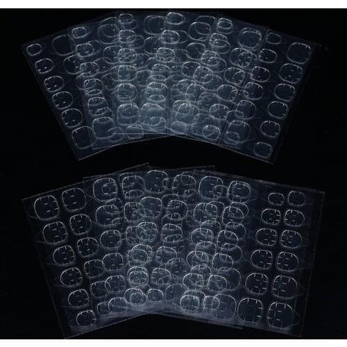 240pcs Double Sided False Nail Art Adhesive Tape Glue Sticker DIY Tips Fake Nail Acrylic Manicure Gel Makeup Tool