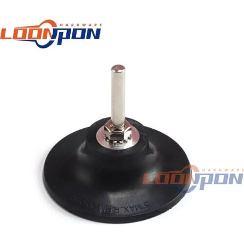3inch Backing Pad 1/4" 6mm Shank Screw Hole Lock Rotary Sanding Disc Holder for Roloc Polishing Abrasive Discs