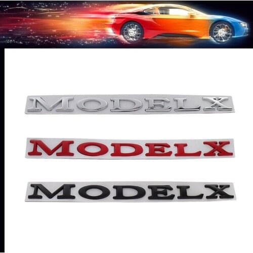 3D Premium for MODELX MODEL X car Engine Hood Fender trunk Tail Rear Bonnet Nameplate Decal Emblem Badge Sticker for tesla