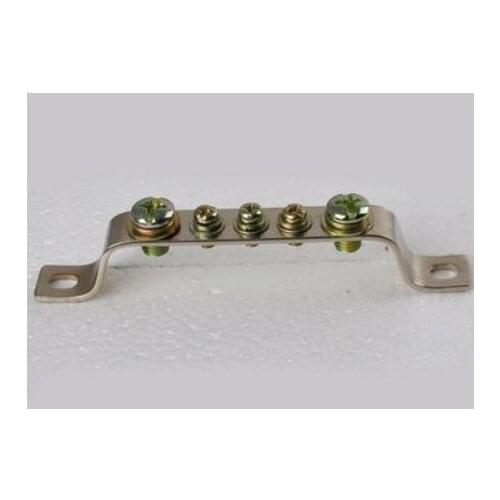 The 5 hole line 2*15 earthing copper bar zero line terminal grounding bus bar grounding terminal
