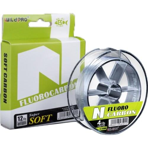 100Yds/91.4M 100% Fluorocarbon Fishing Line Pure Fluorocarbon Fly Fishing Leader Carbon Fiber Fast Sinking Carp Fishing