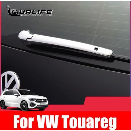 ABS Chrome Car Rear Window Tail Windscreen Wiper Cover Trim Decoration Strip for Touareg 2019 2020 2021 Rear Wiper Clean Frame