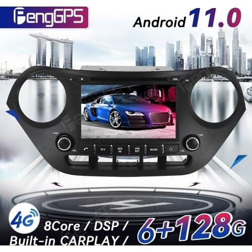 Android 11.0 Touchscreen For Hyundai I10 2013 + CD DVD Player GPS Navigation Multimedia Headunit FM Radio Carplay DSP 6Core PX6