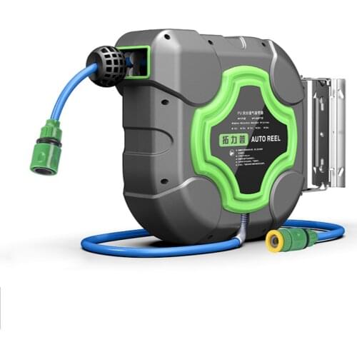 Automatic telescopic hose reel water drum 4S shop garden watering high pressure car wash water drum super long 20 meters